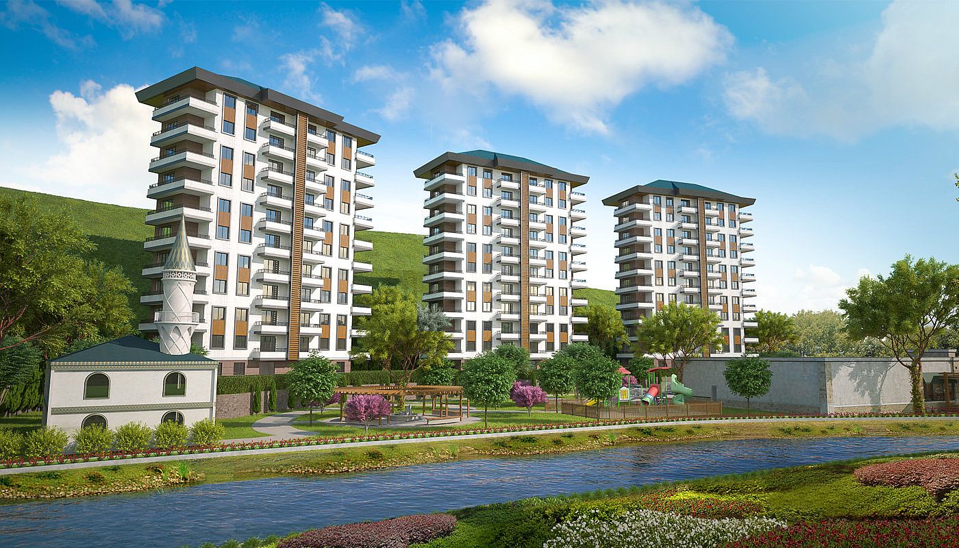 Trabzon Apartments for Sale in the Green Area